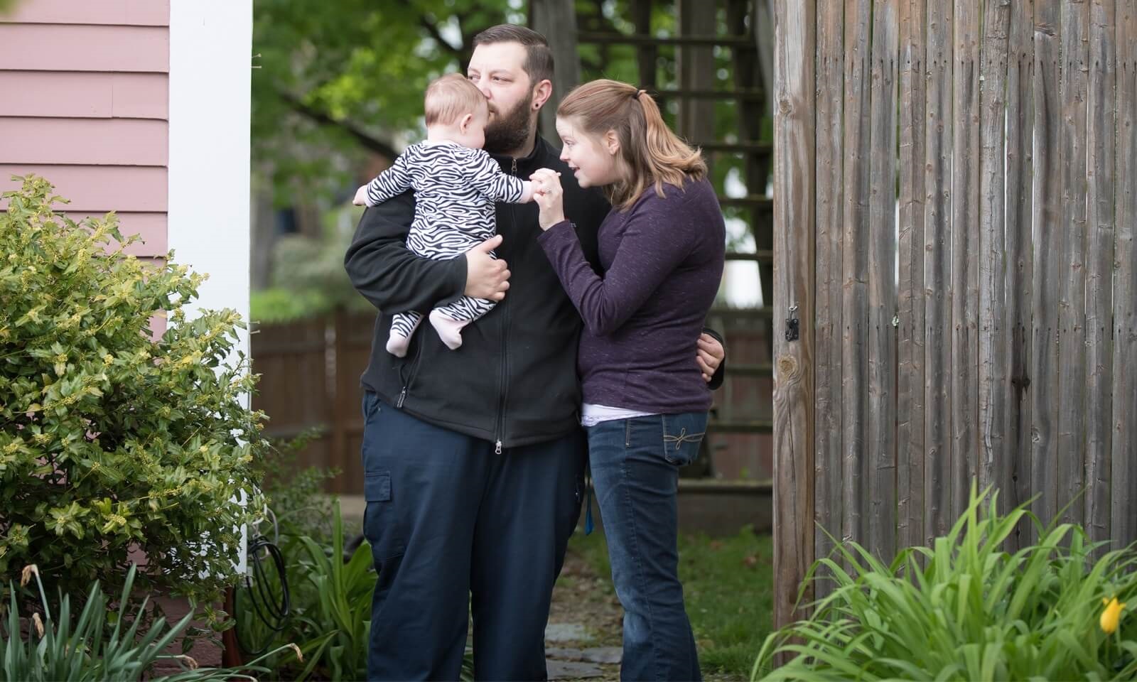 Amber Jalbert, a Heart Center Adult Congenital heart Disease patient, enjoys time with her family. Amber Jalbert, a Heart Center Adult Congenital heart Disease patient, enjoys time with her family.